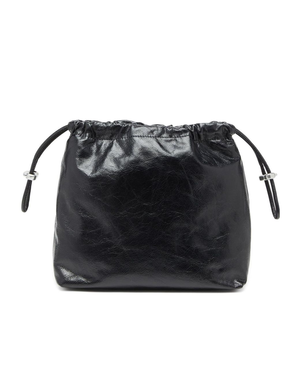 DIESEL Black Scrunch-D Drawstring Bucket Bag