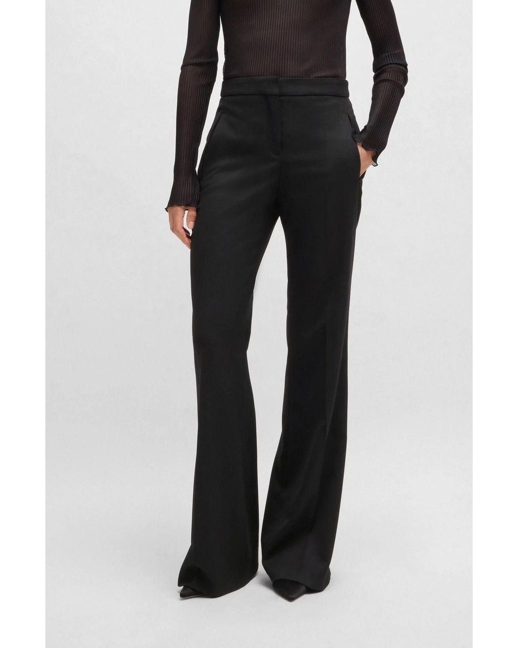 Boss Black Boss Talia Flared Long Trousers