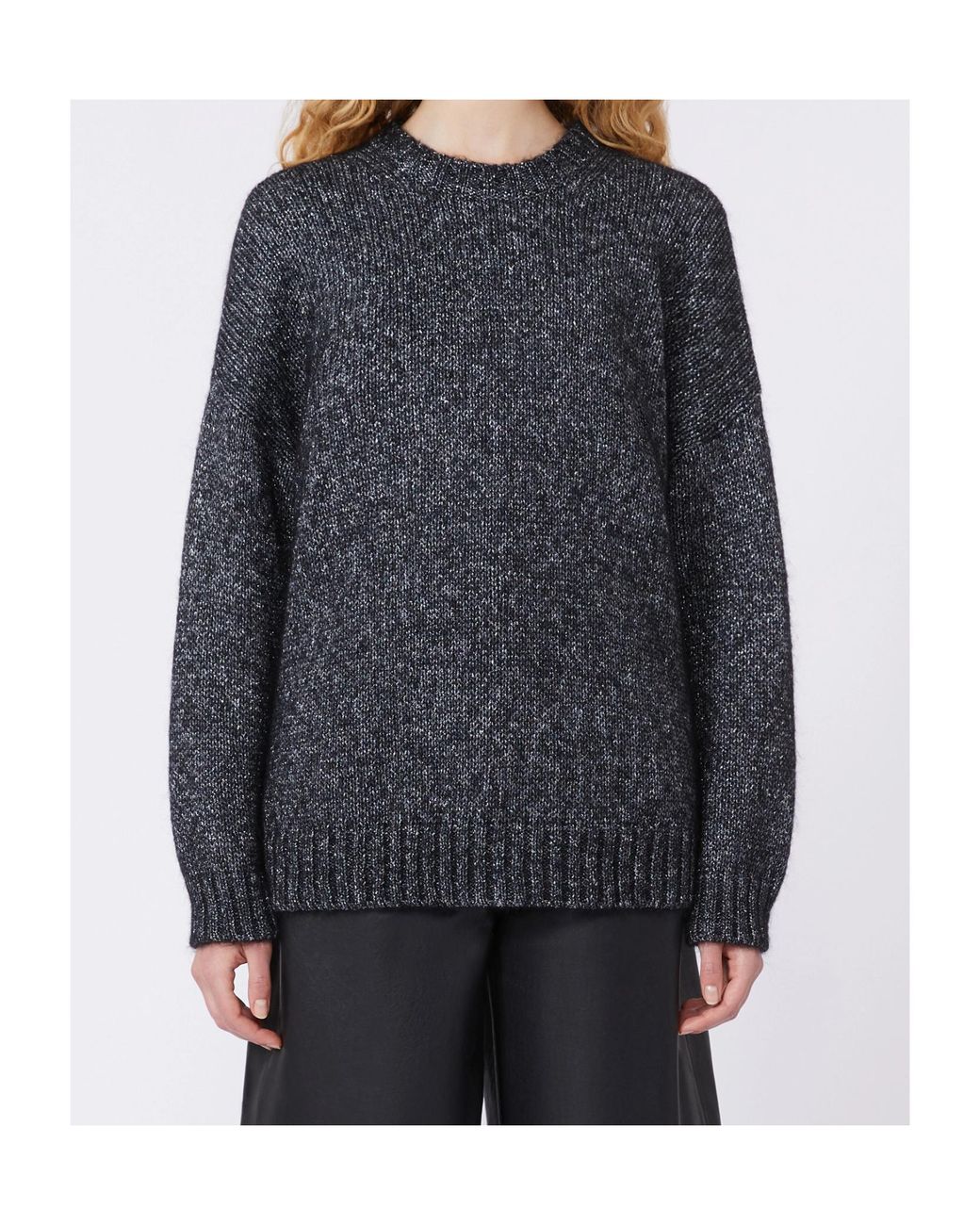 Weekend by Maxmara Black Crew-Neck Sweater