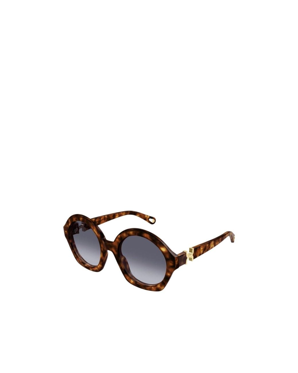 Chloé White Chloé Eyewear Oversized Round Sunglasses