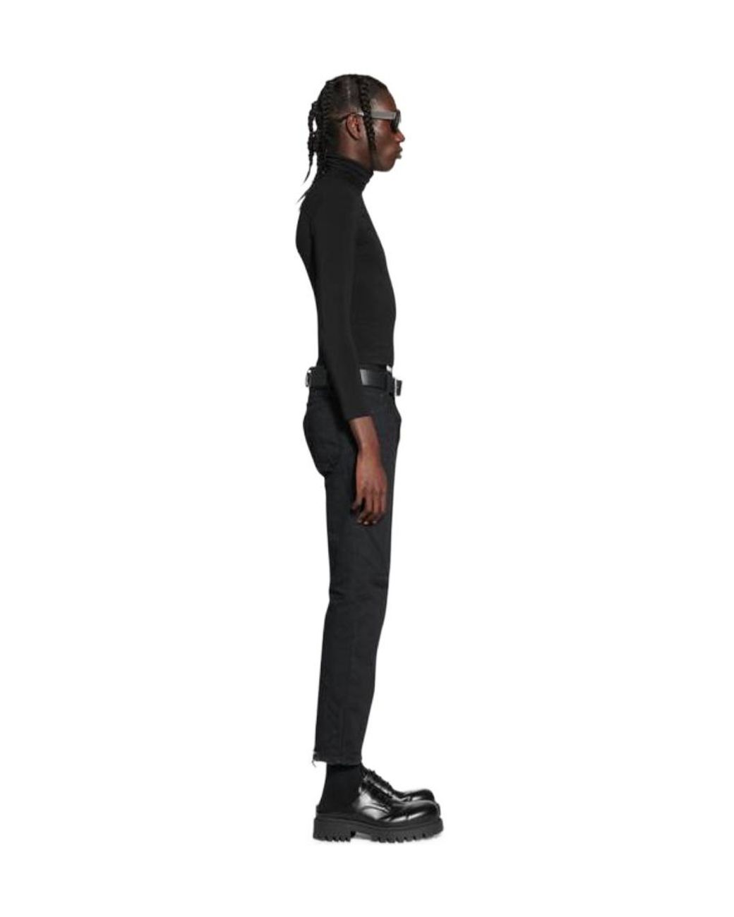 Balenciaga Blue Slim Fit Trousers for men