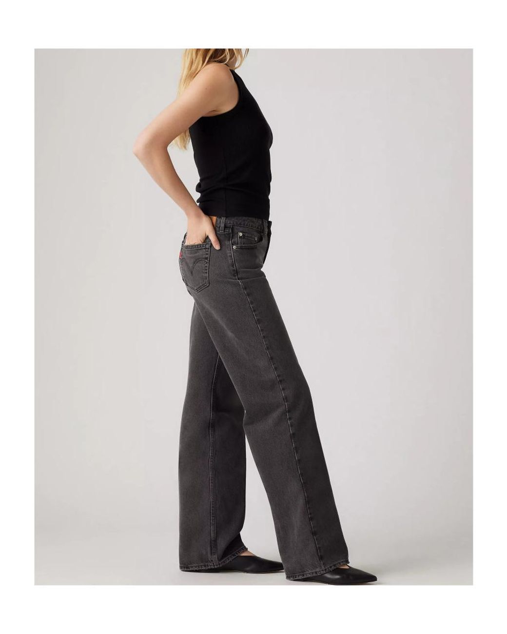 Levi's Black Low Loose Jeans
