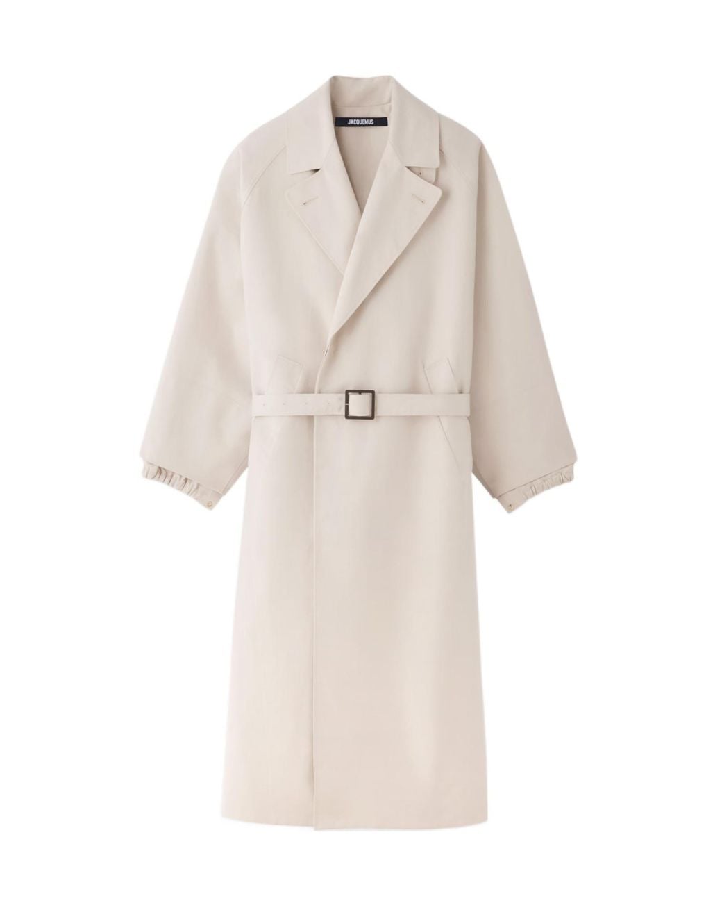 Jacquemus White Long-Sleeved Belted Trench Coat