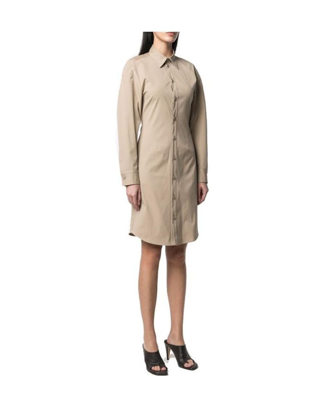 Bottega Veneta Natural Logo Slim Dress