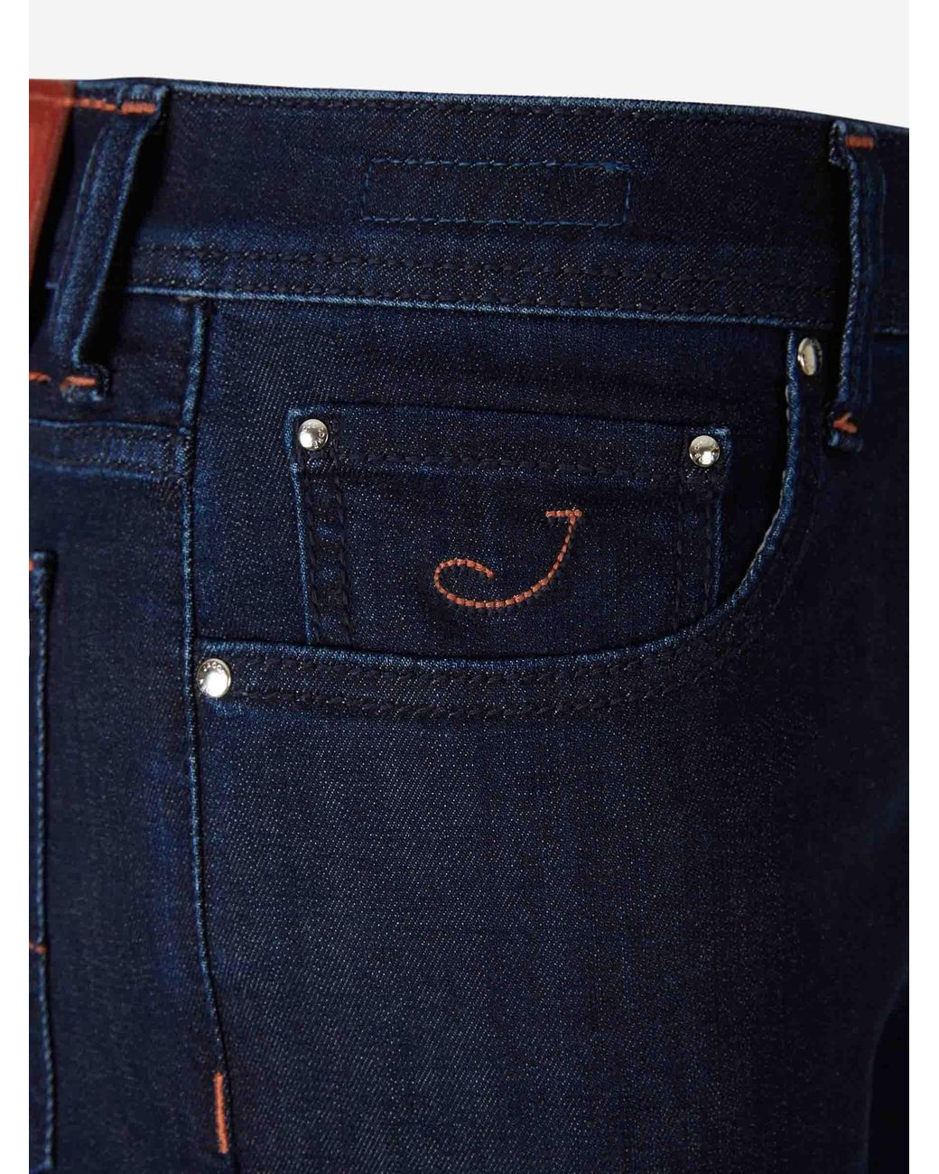 Jacob Cohen Blue Slim Fit Mid-Rise Jeans for men