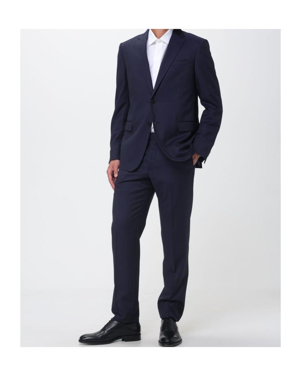 Zegna Blue Pinstripe Single-Breasted Suit for men