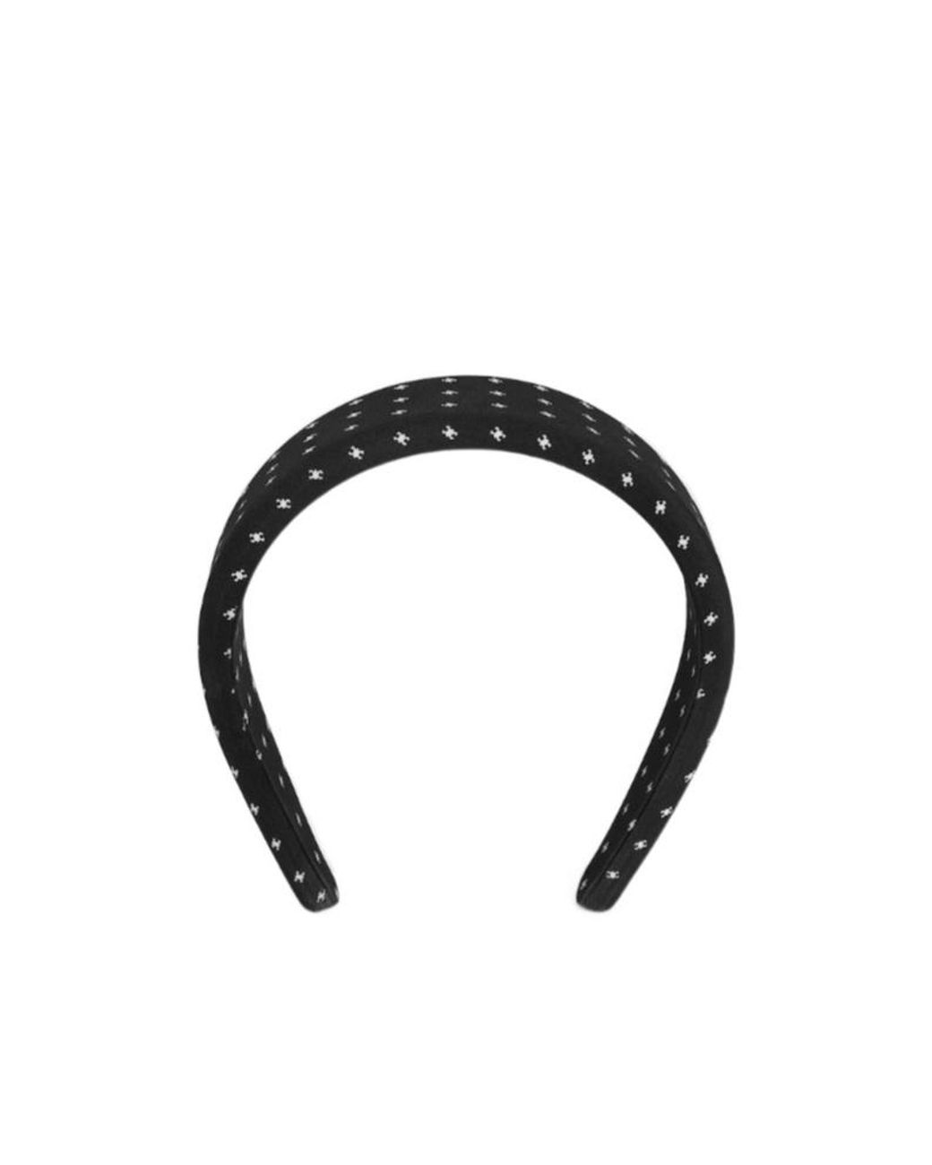 Céline Black Micro Triomphe Headband