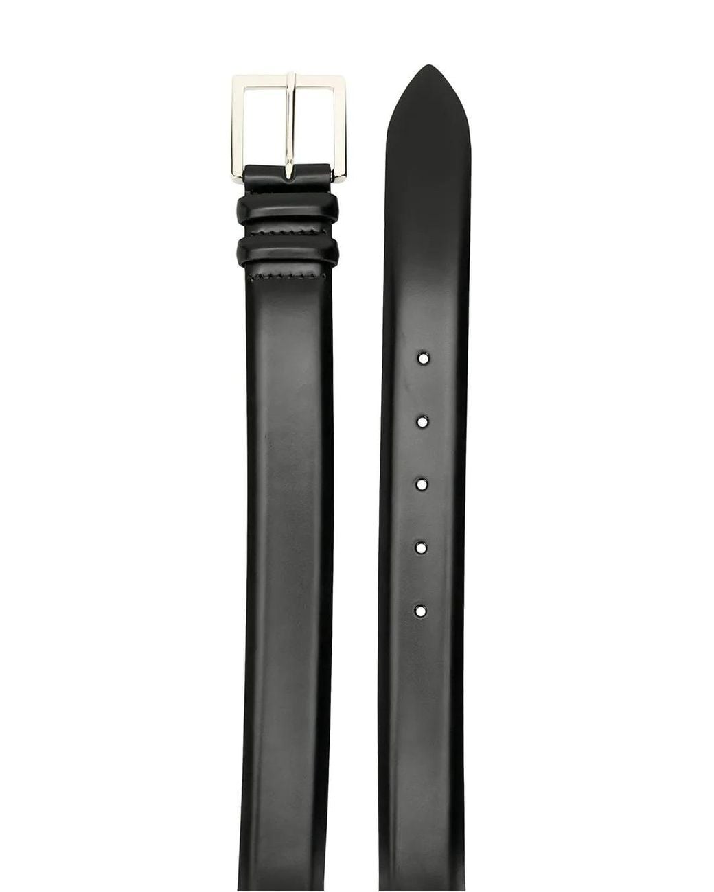 Orciani White Classic Buckle Belt