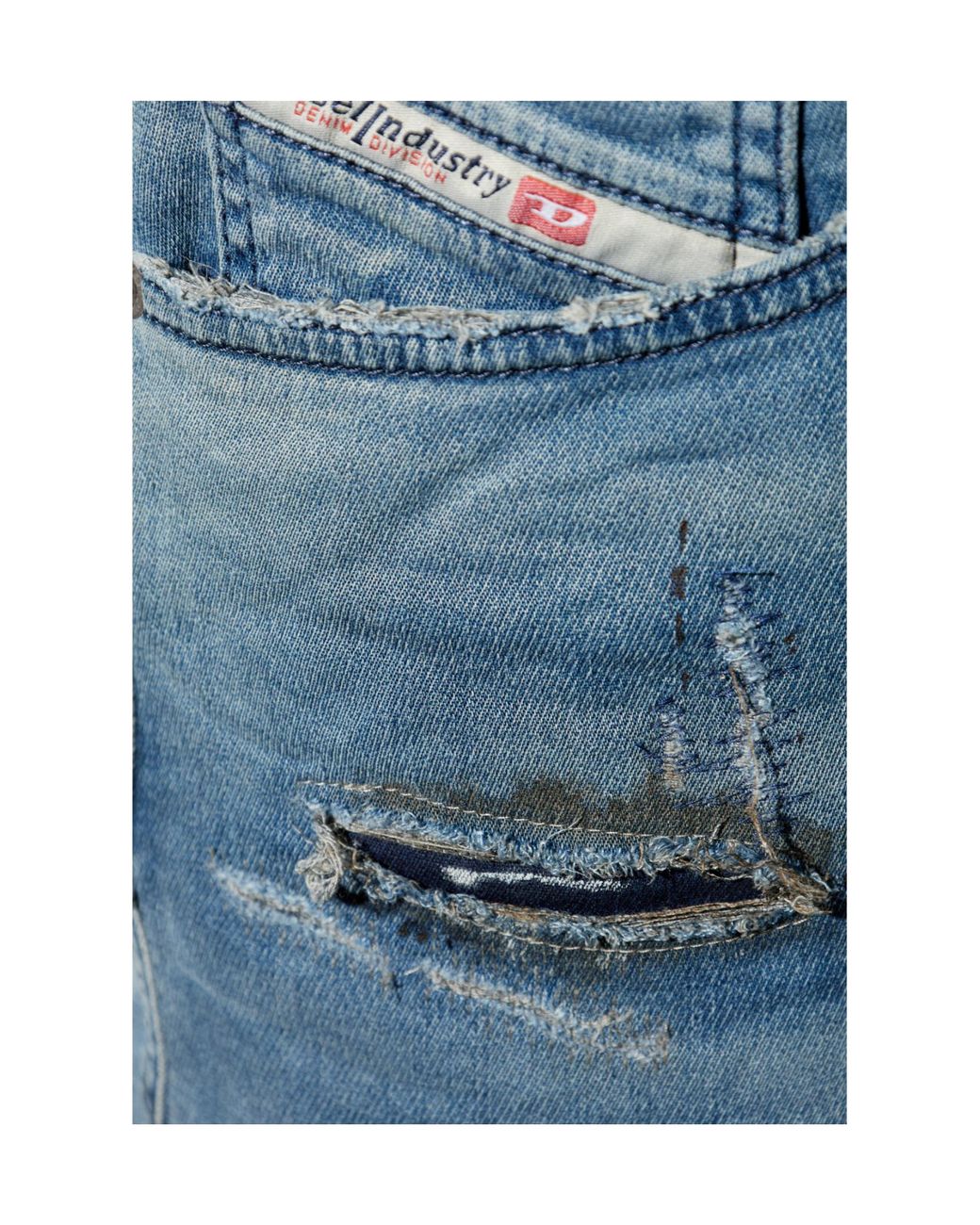 DIESEL Blue 2032 D-Krooley-B-Jogg Distresse Jeans for men