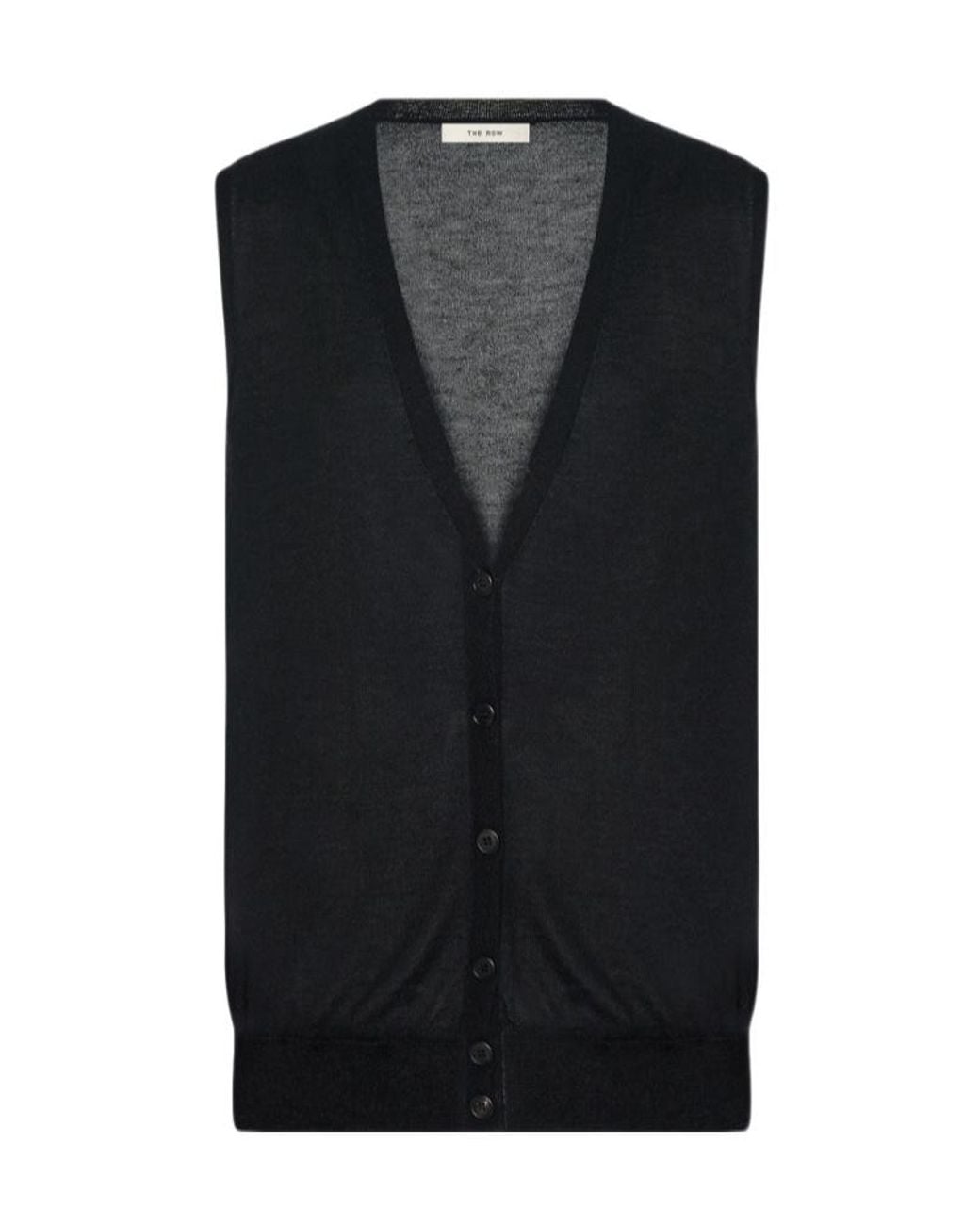 The Row Black Neel Vest
