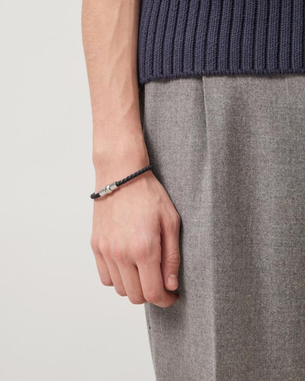 Mulberry Metallic Bijoux Braided Bracelet for men