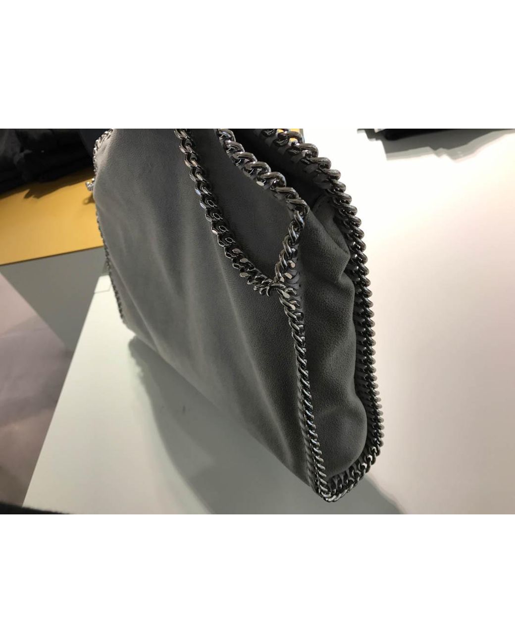 Stella McCartney Gray Falabella Chain-Linked Tote Bag