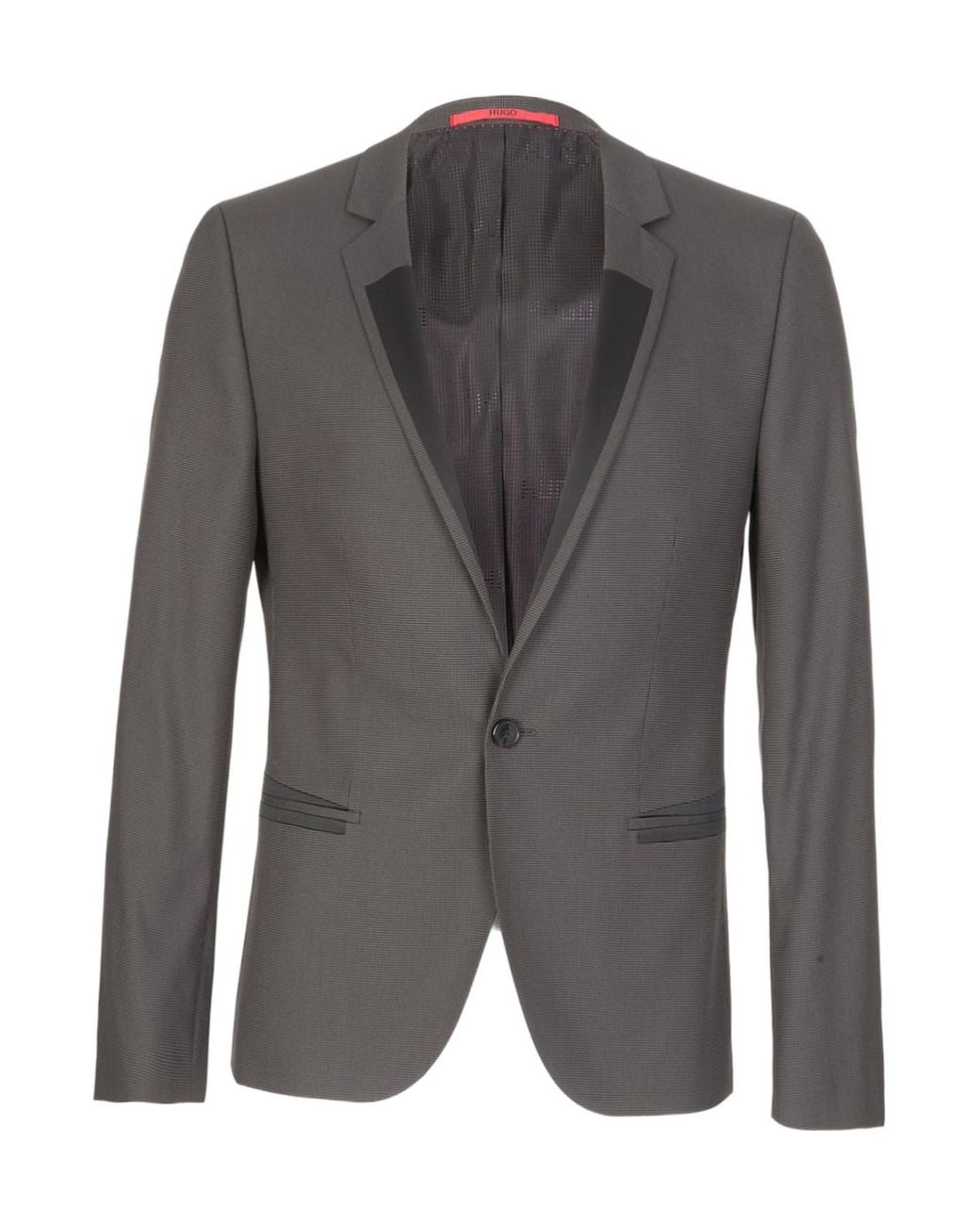 Boss Gray Boss Aleris Single-Breasted Blazer for men