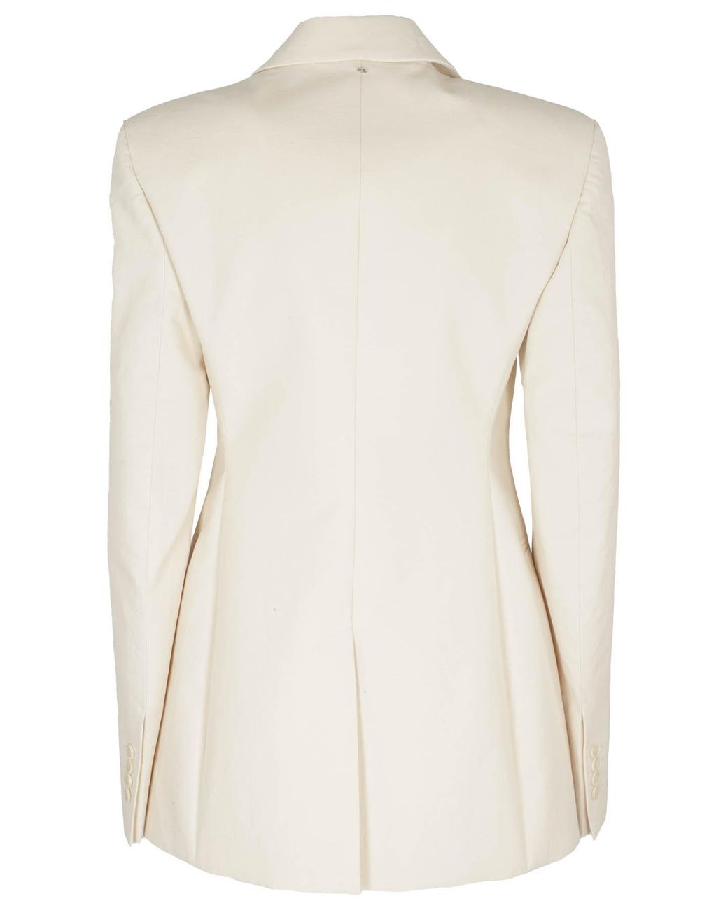 Sportmax White Anselmo Single-Breasted Tailored Blazer