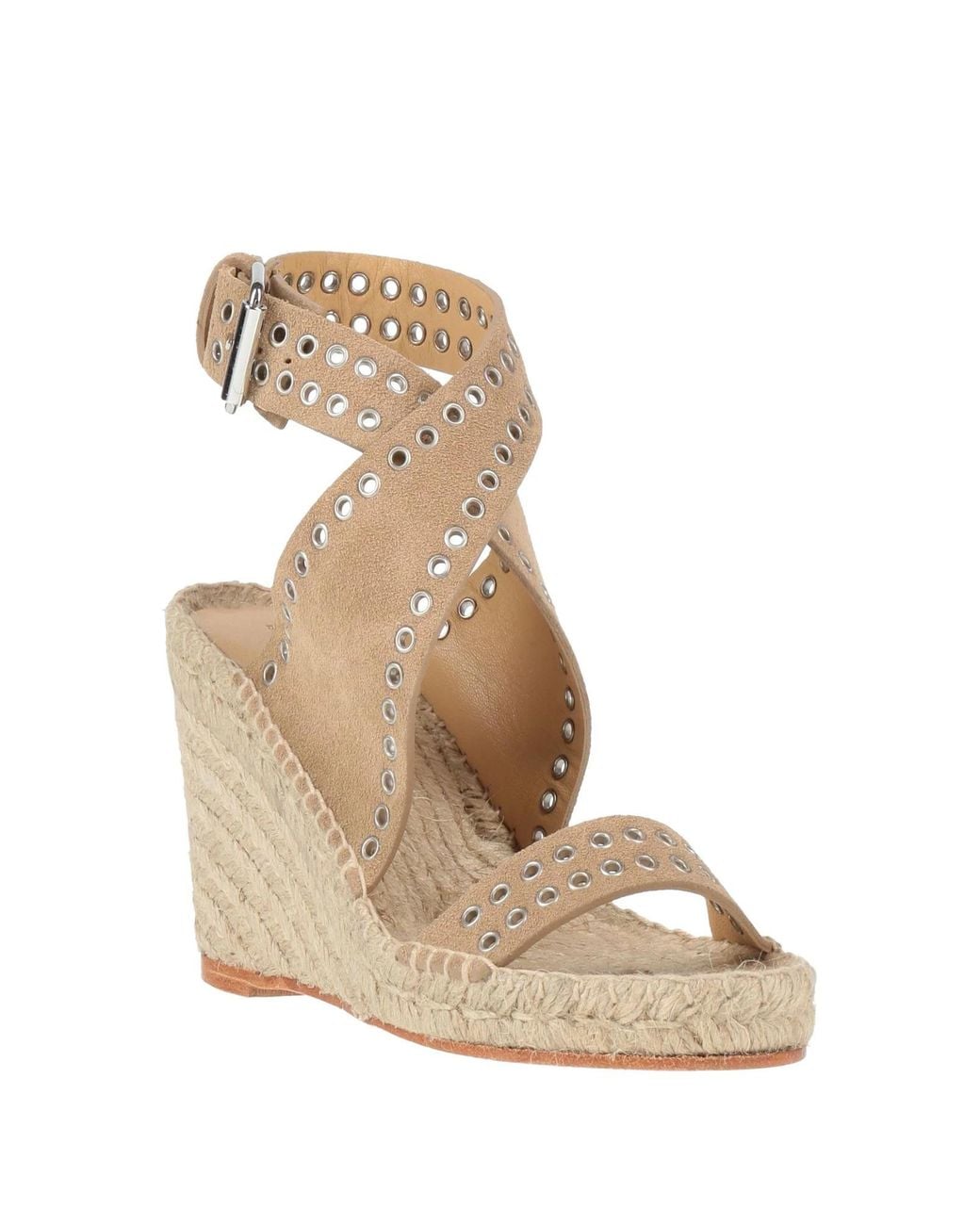 Isabel Marant Metallic Suede Wedge Sandals