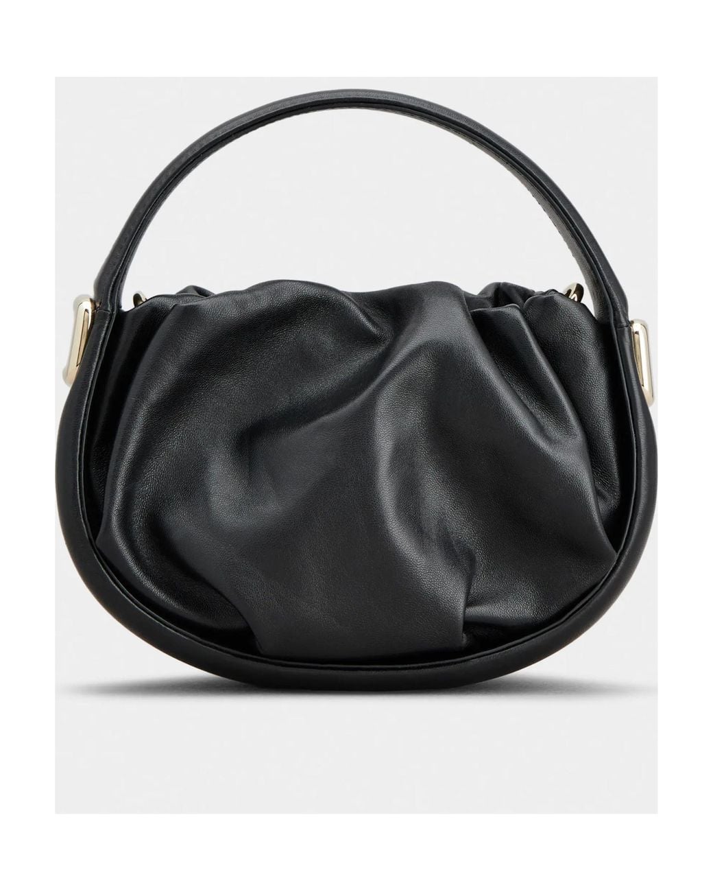 Roger Vivier Black Hobo Viv' Choc Royal Mini Bag