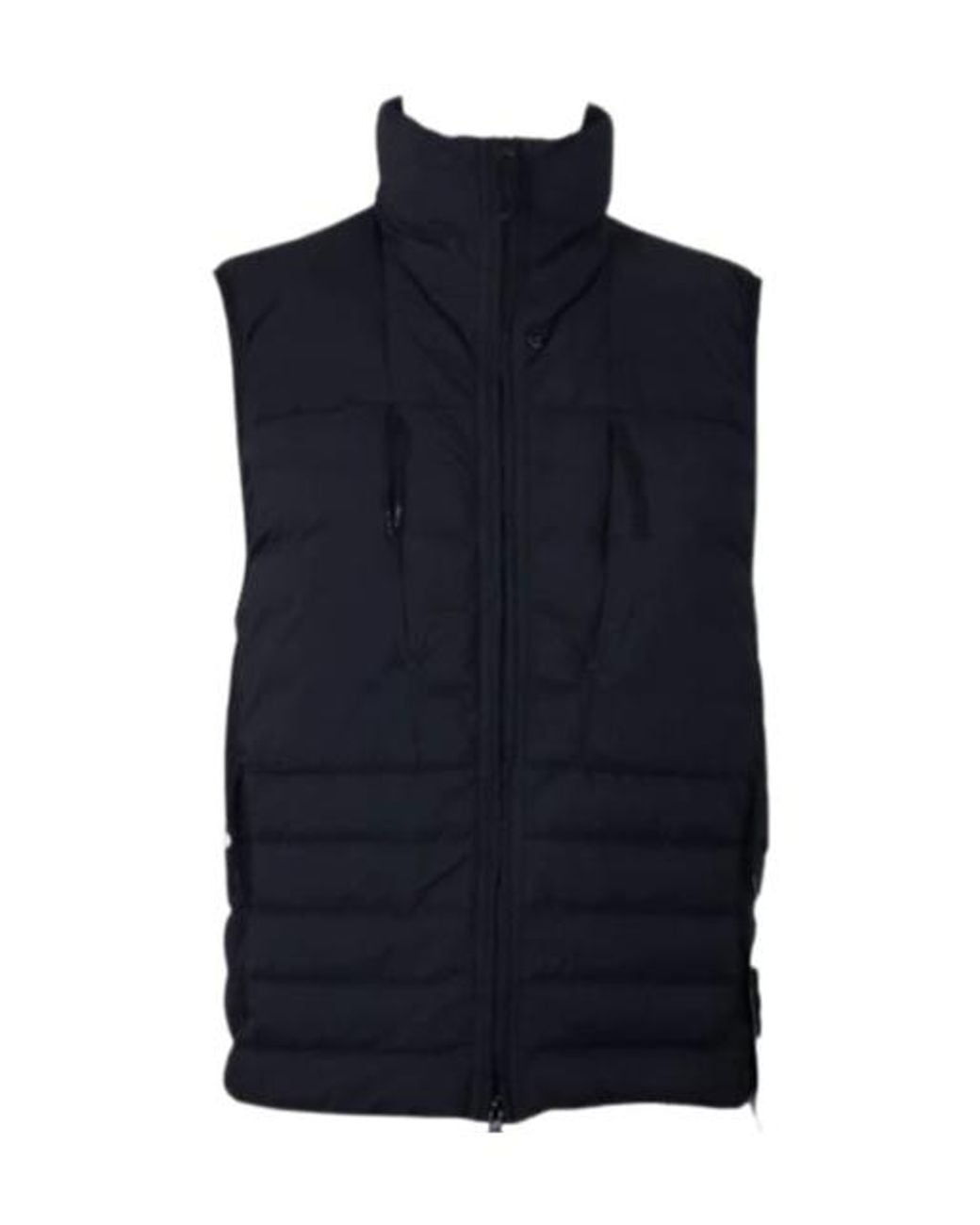Stone Island Blue Quilted High-Neck Down Vest for men
