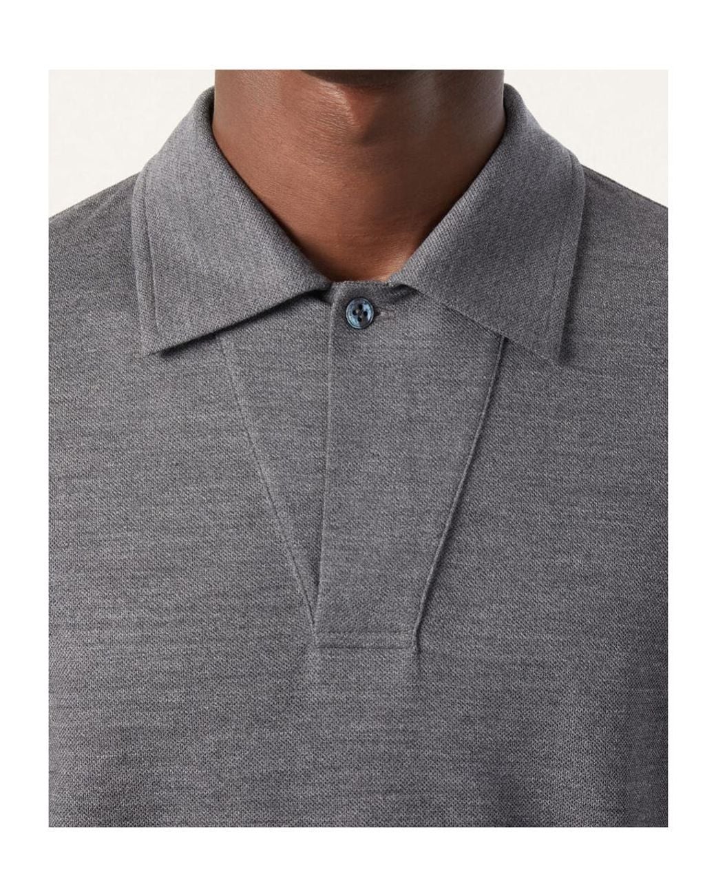 Loro Piana Gray Colmegna Polo Shirt for men