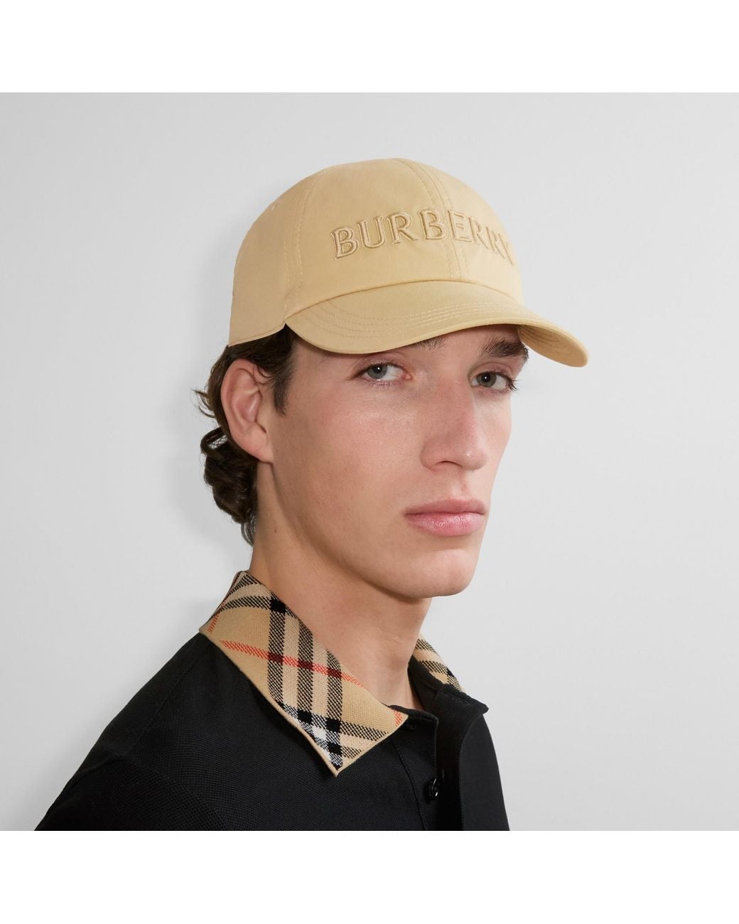 Burberry Natural Logo Embroidered Baseball Cap for men