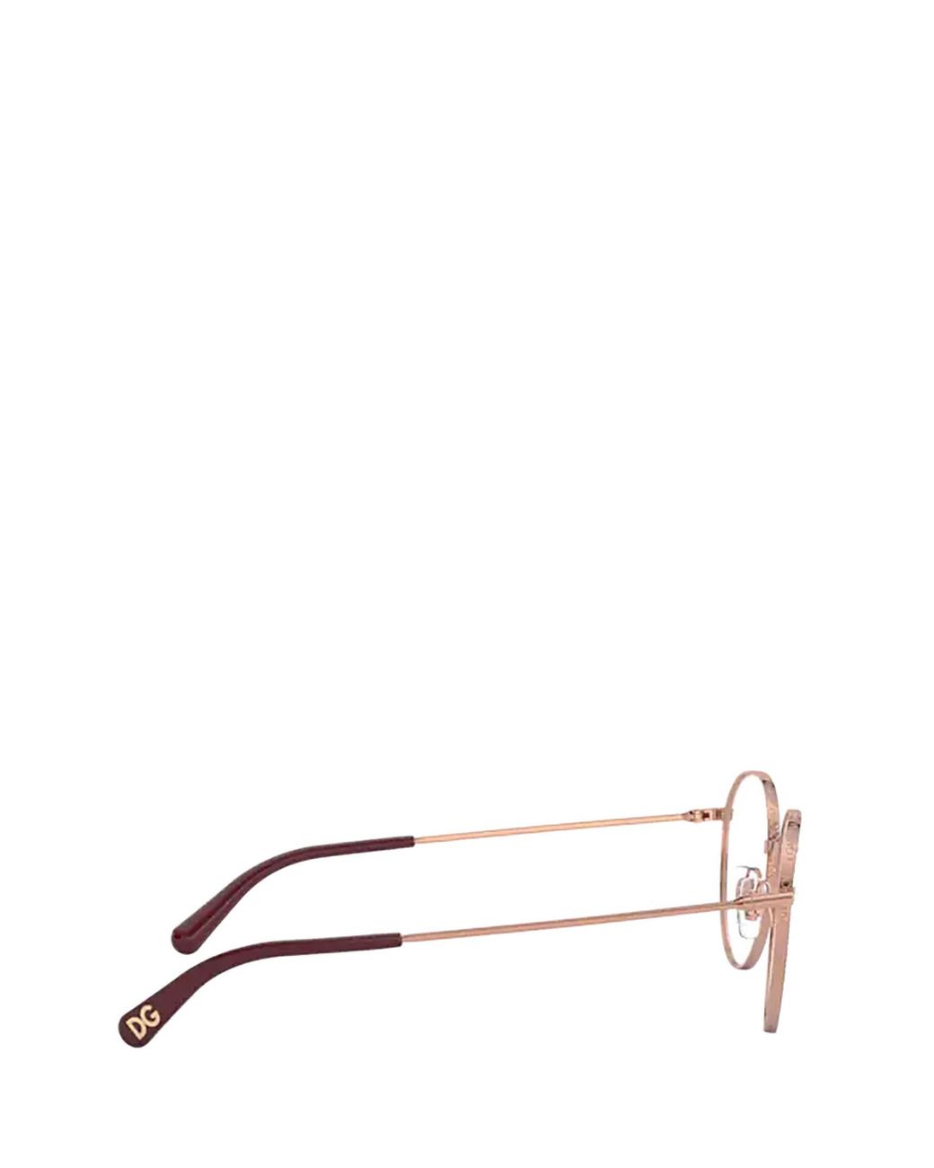 Dolce & Gabbana White Eyewear Round Frame Glasses
