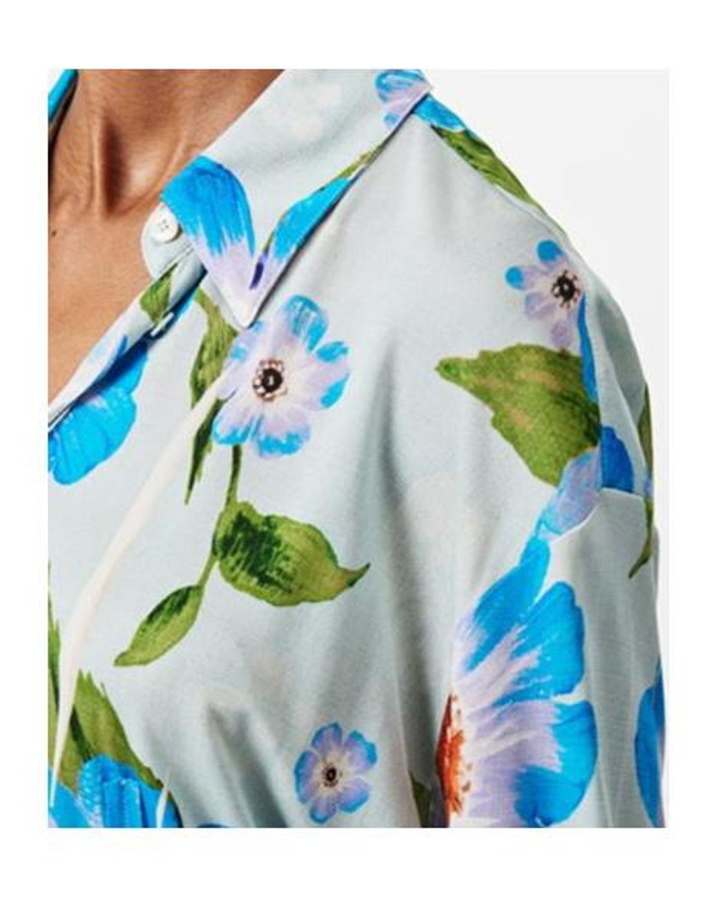 Acne Blue Long-Sleeved Shirt