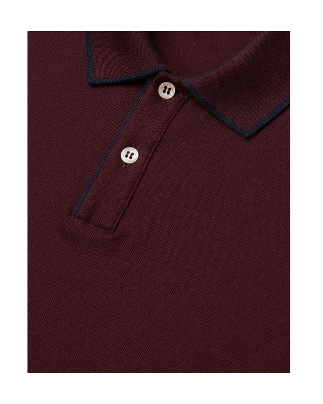 Loro Piana Red Brentwood Polo for men