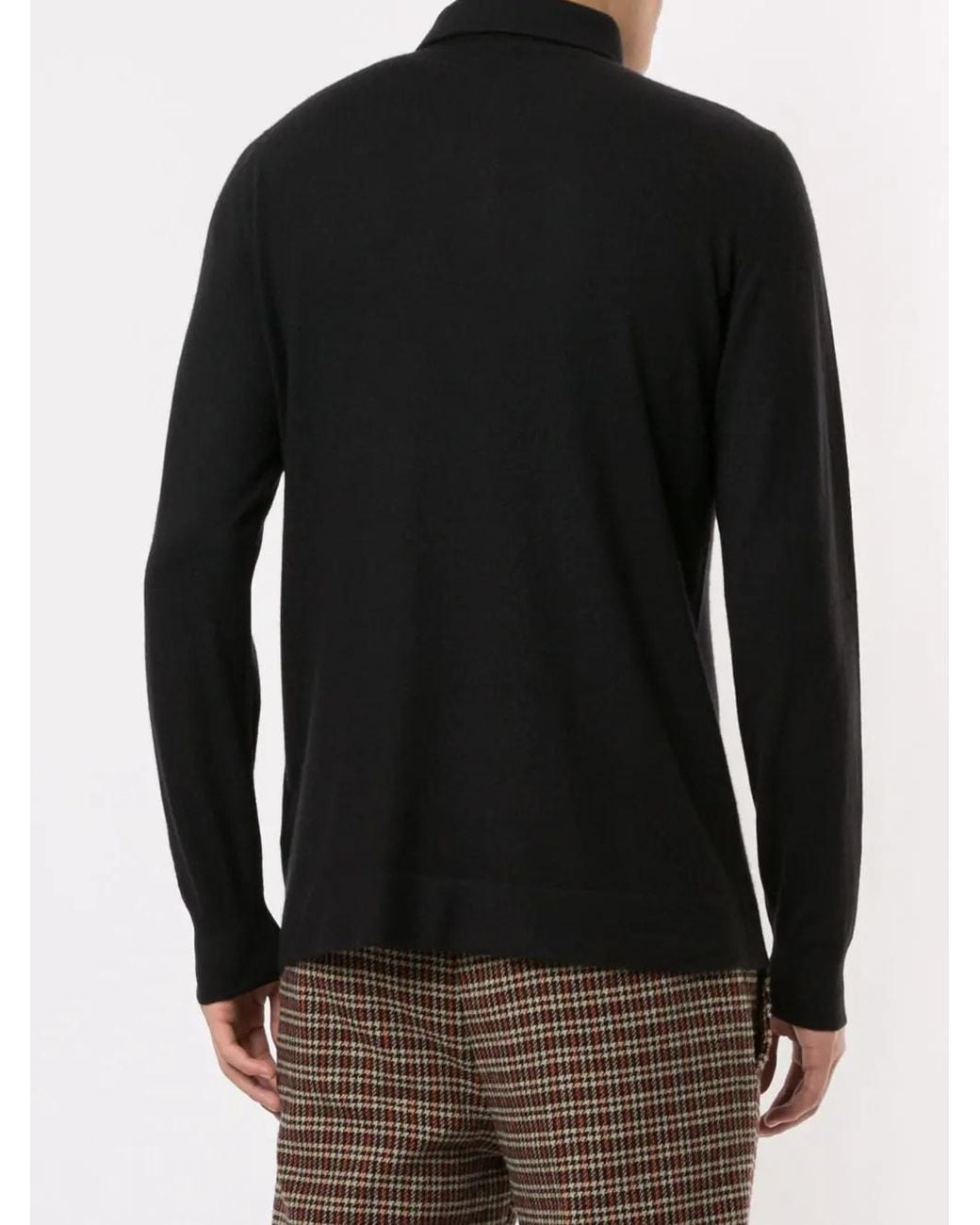 Loro Piana Black Slim Polo Shirt for men