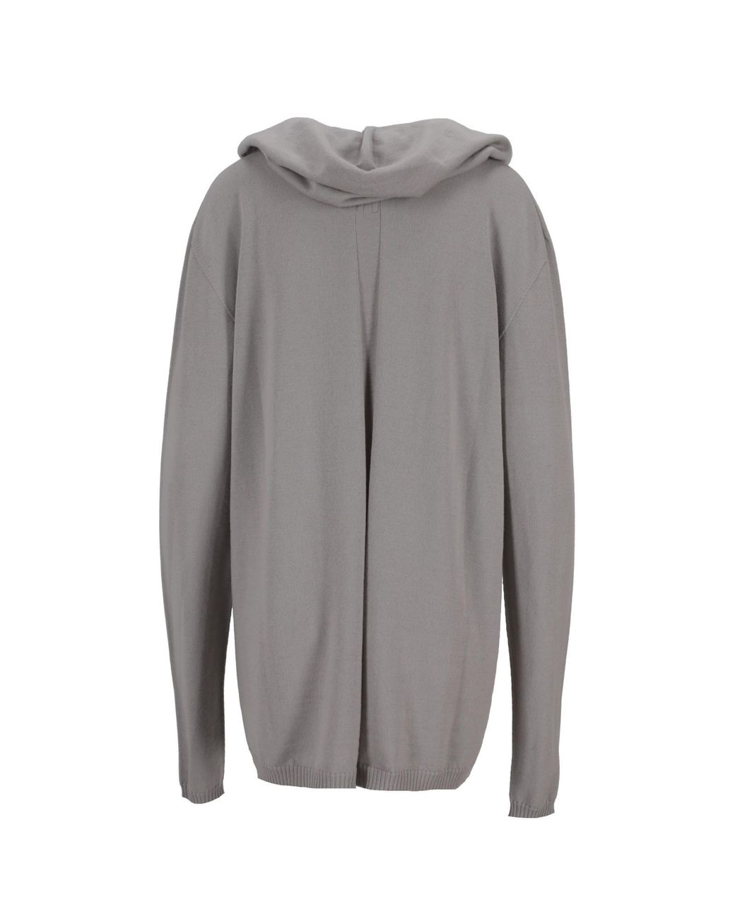 Rick Owens Gray Oversized Hoodie