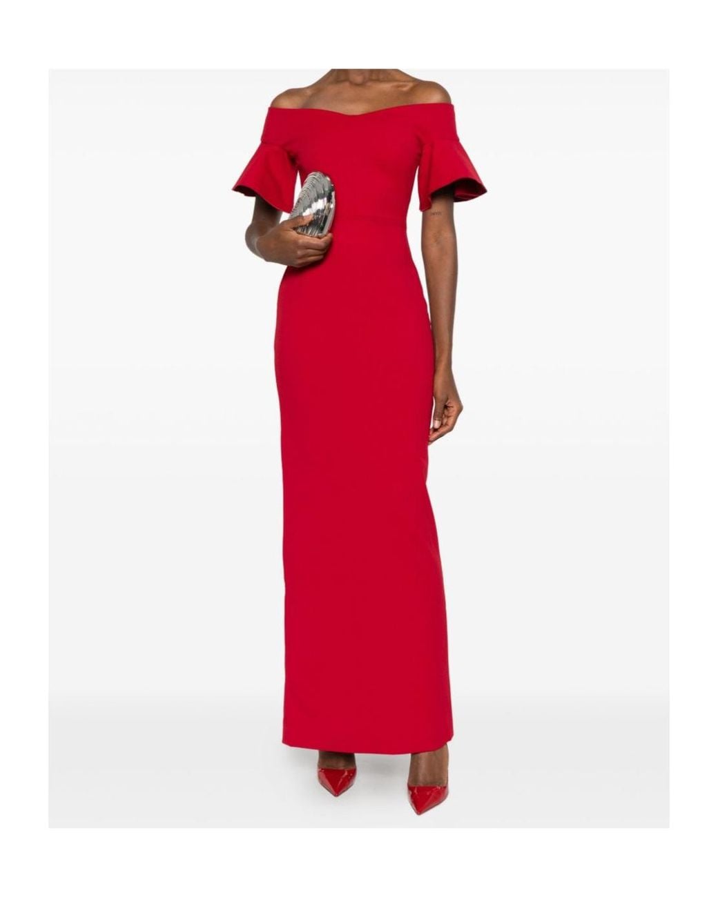 Solace London Red Cielo Maxi Dress
