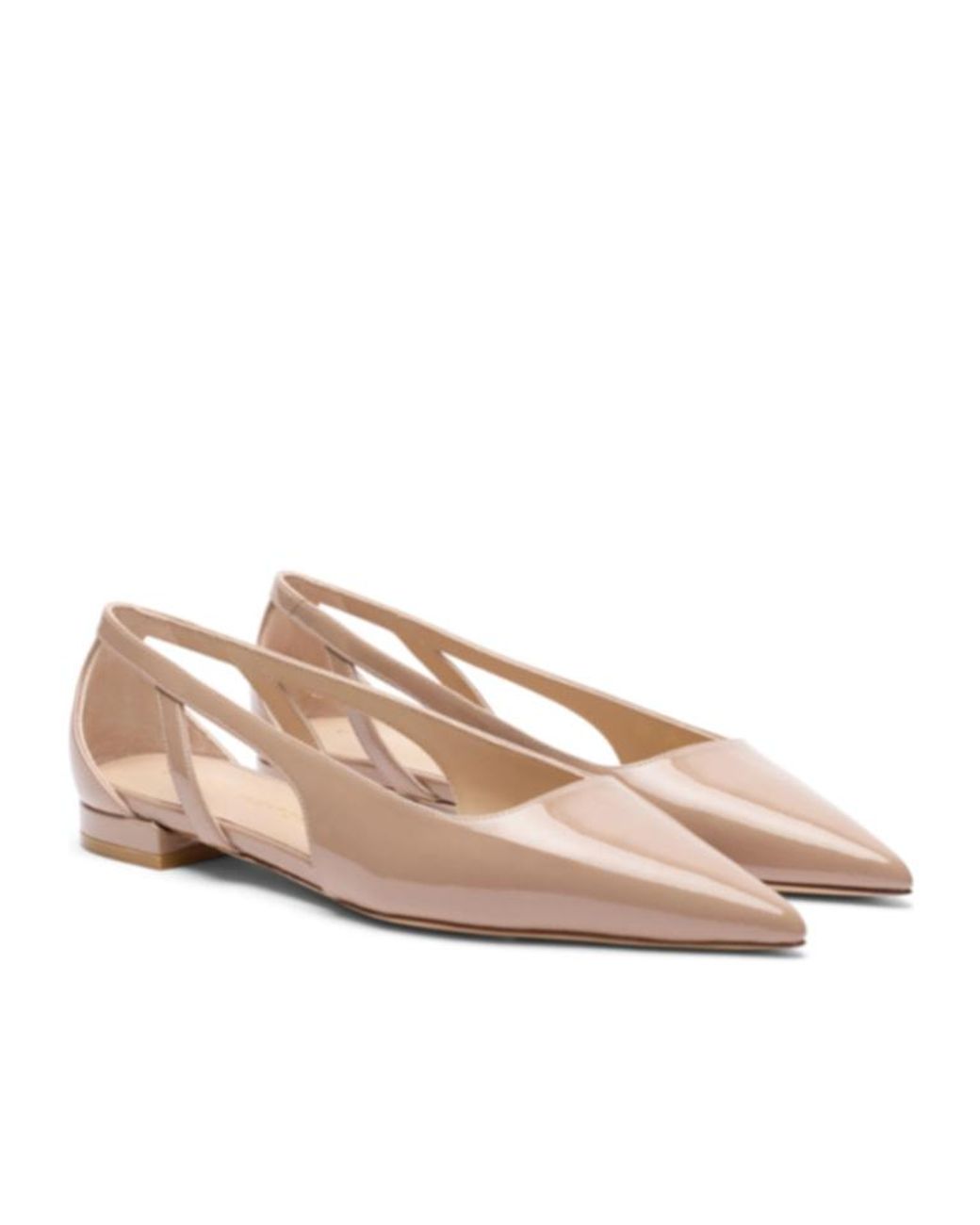 Stuart Weitzman Pink Stuart Power Cutout Flat