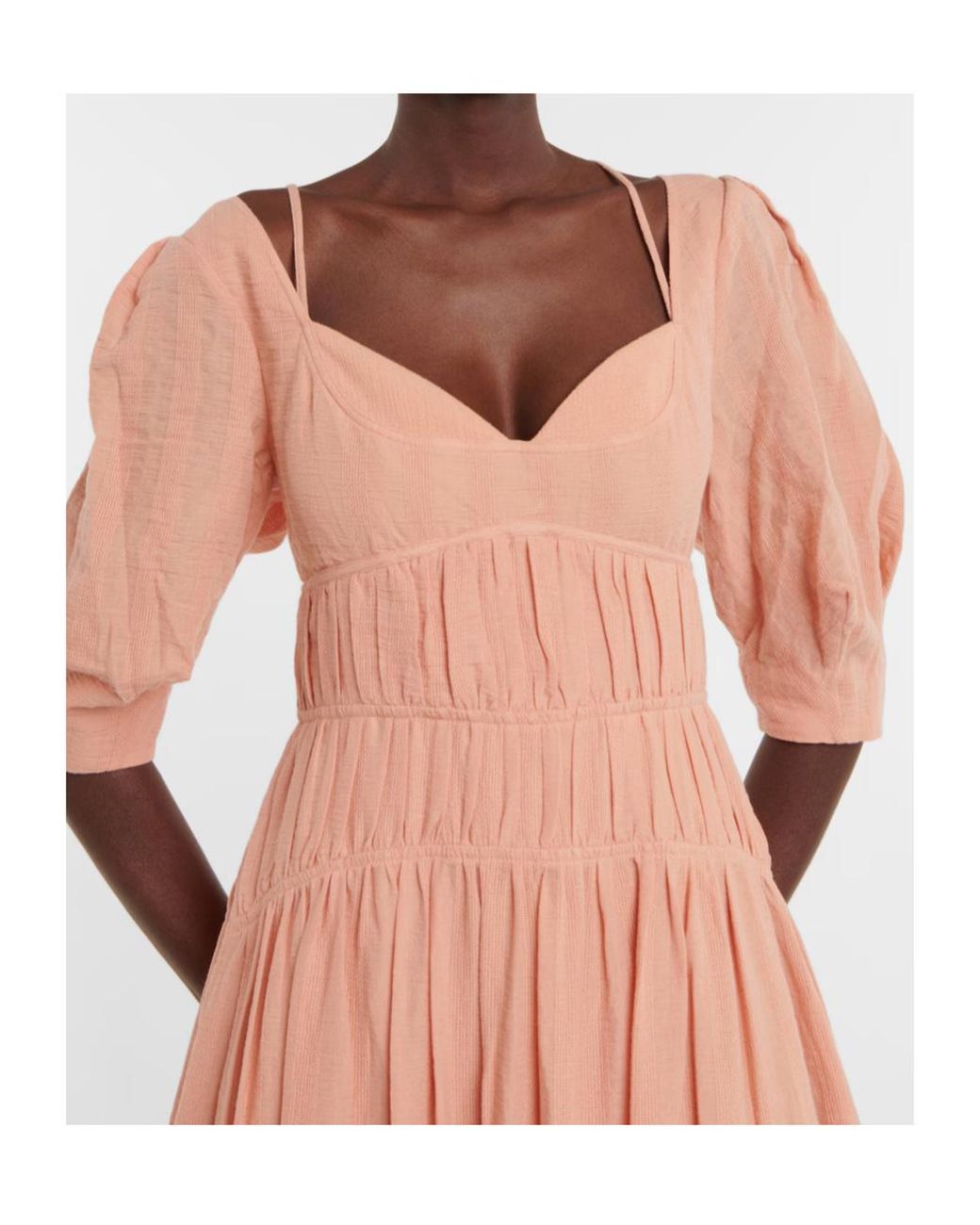Jonathan Simkhai Pink Sweetheart Neckline Dress