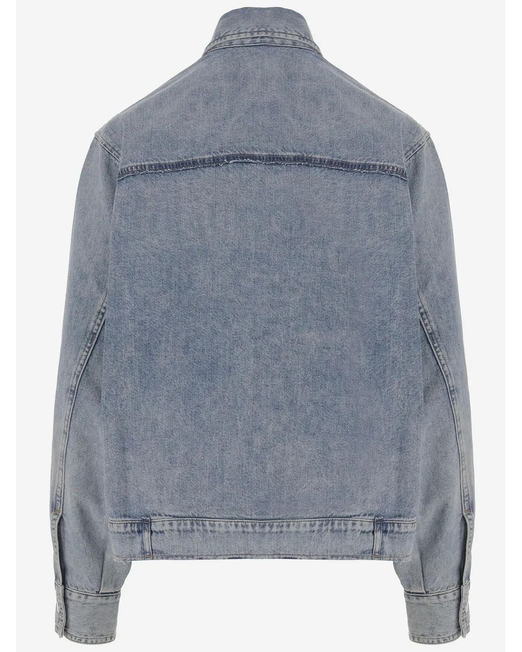Haikure Blue Boxy Denim Shirt
