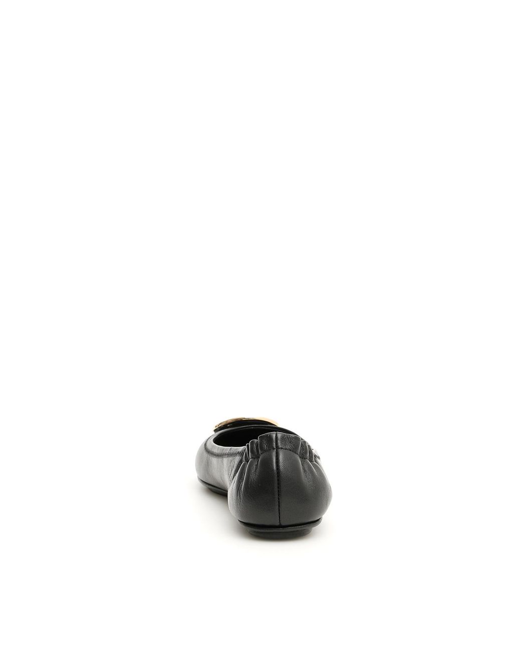 Tory Burch Black Minnie Travel Ballet Flats