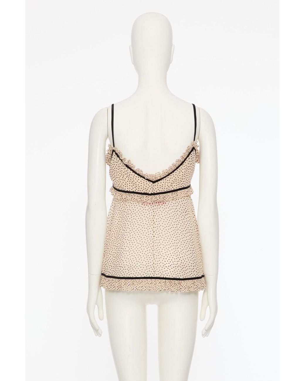 Valentino Natural Polka Dot Camisole