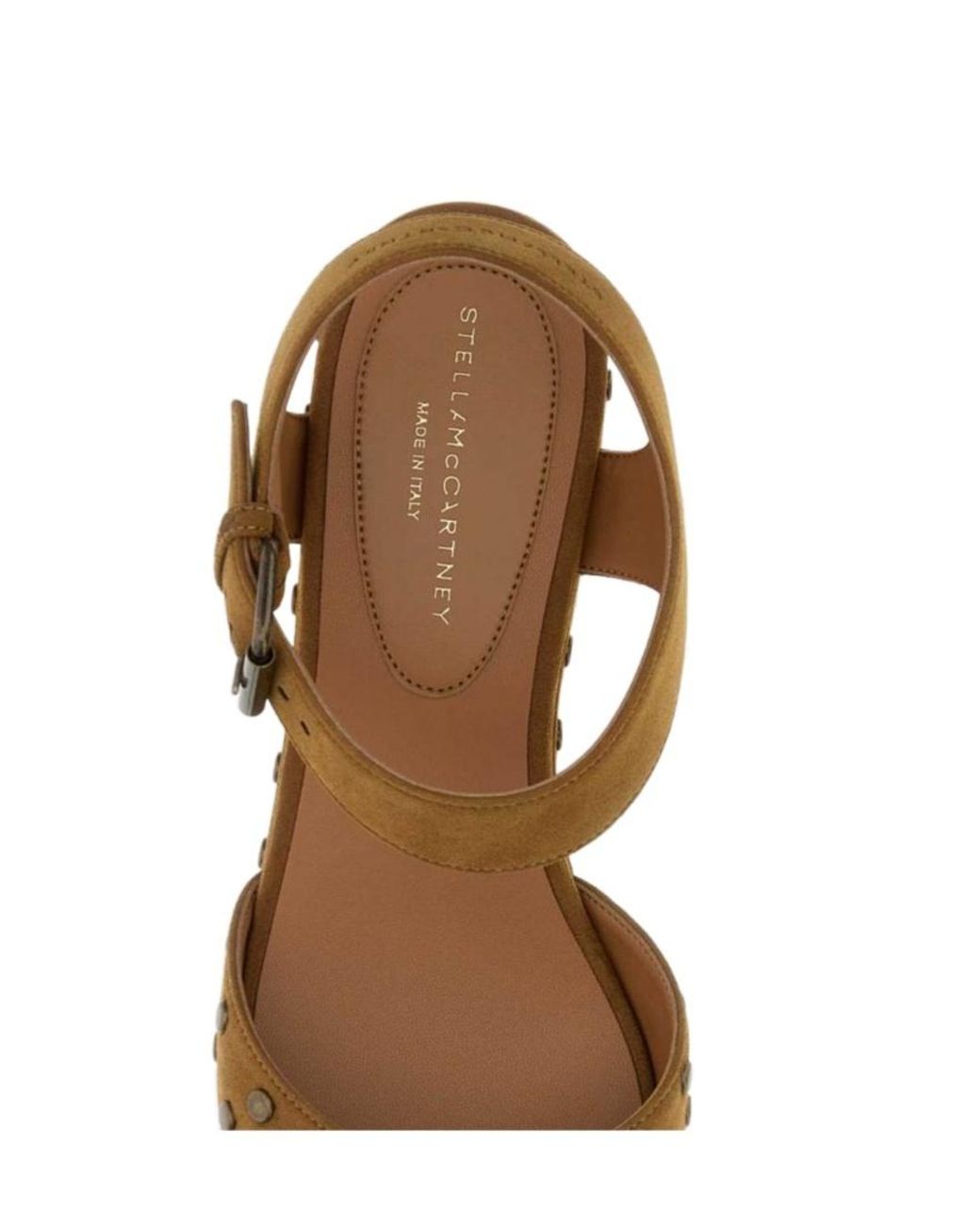 Stella McCartney Brown Ankle Strap Platform Sandals