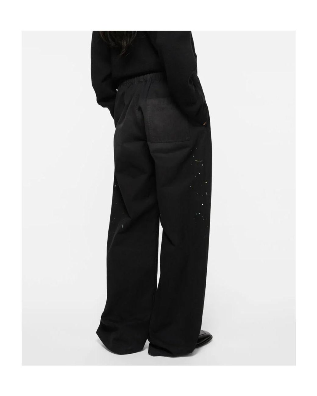 Acne Black Washed Trousers for men