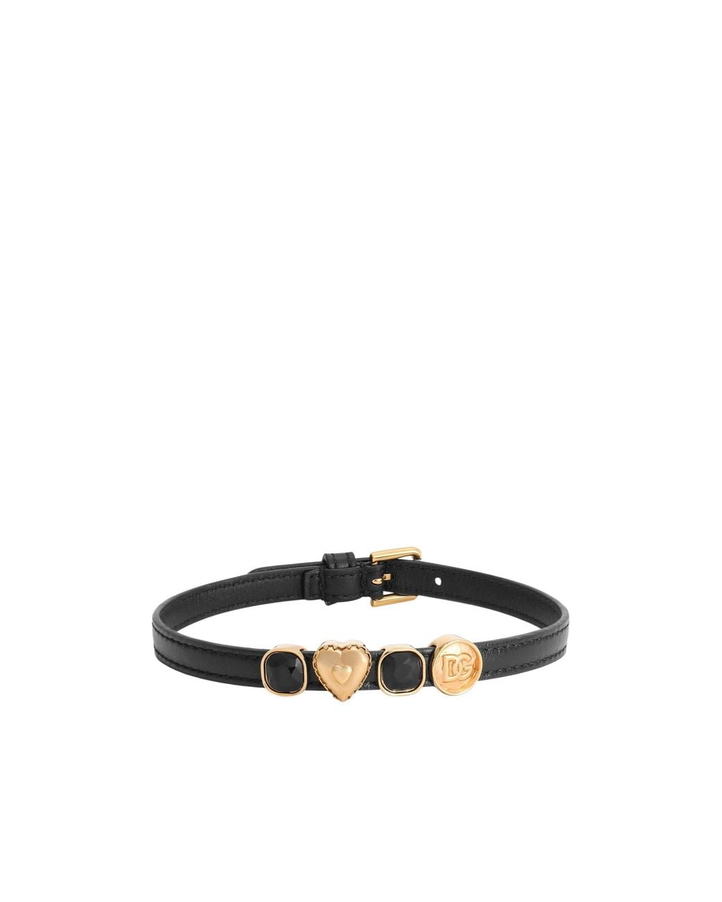 Dolce & Gabbana White Charm Detailed Bracelet