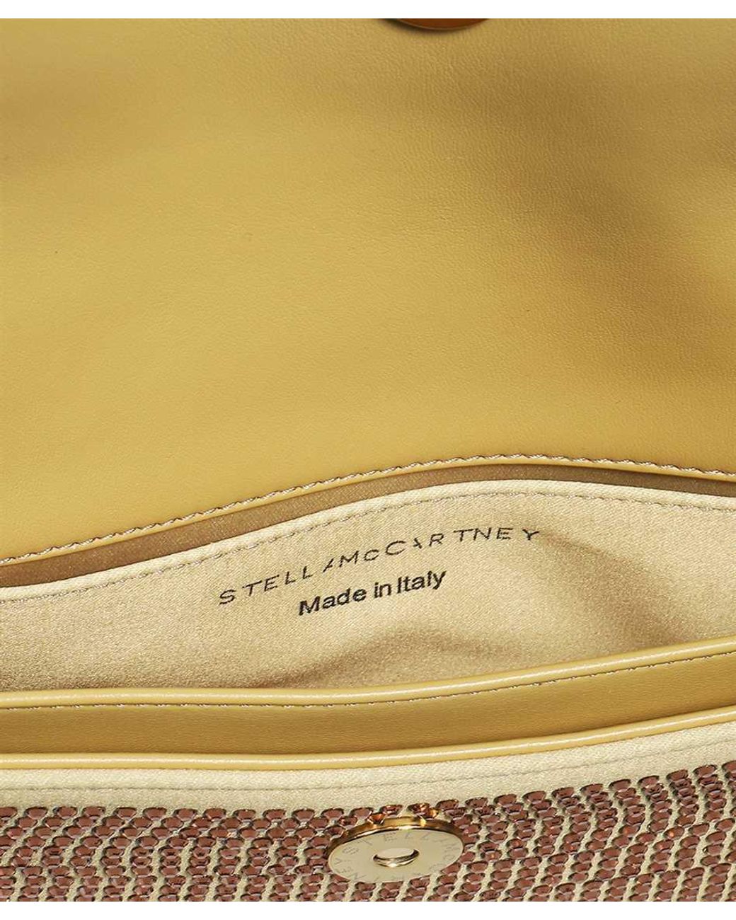 Stella McCartney Natural Falabella Hotfix Clutch Bag