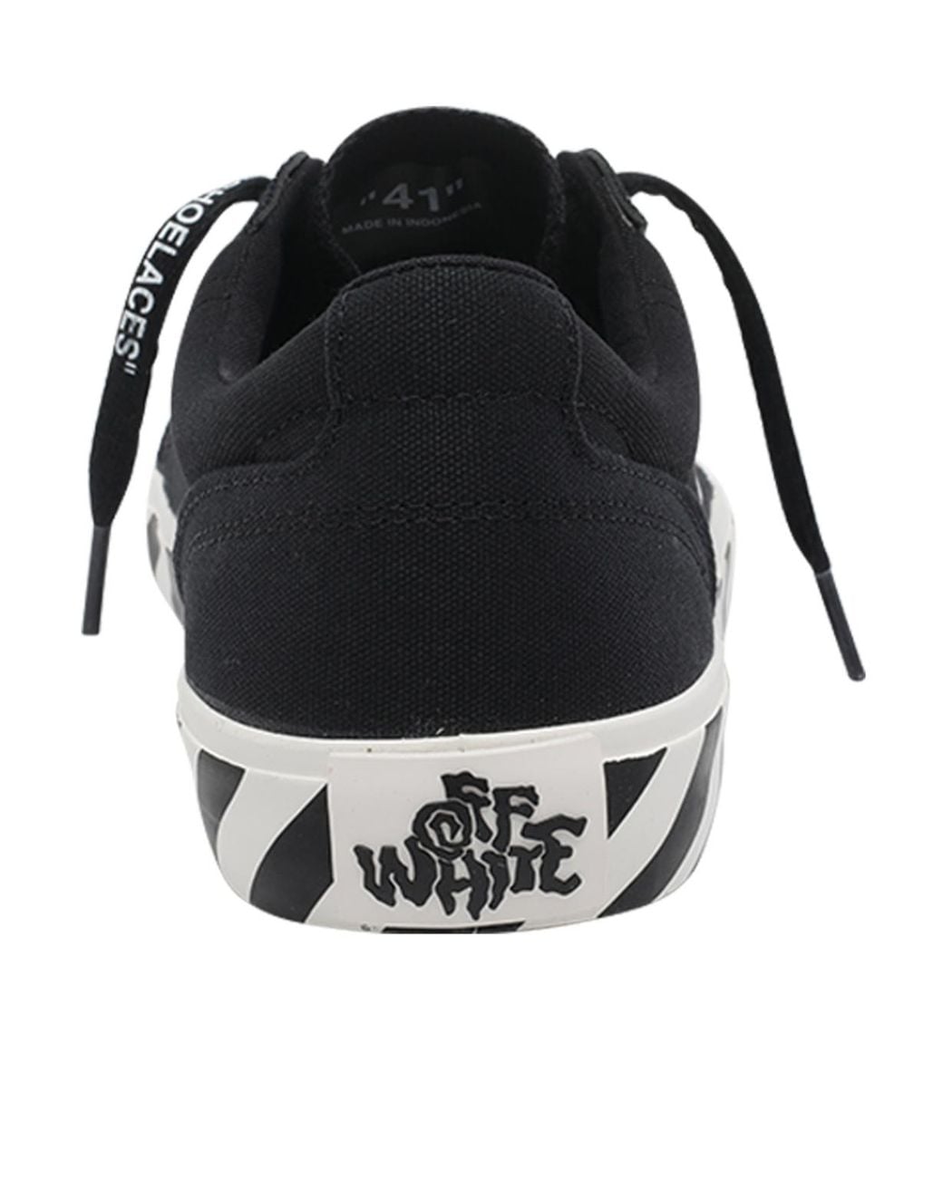 Off-White c/o Virgil Abloh Black Vulcanized Low-Top Sneakers for men