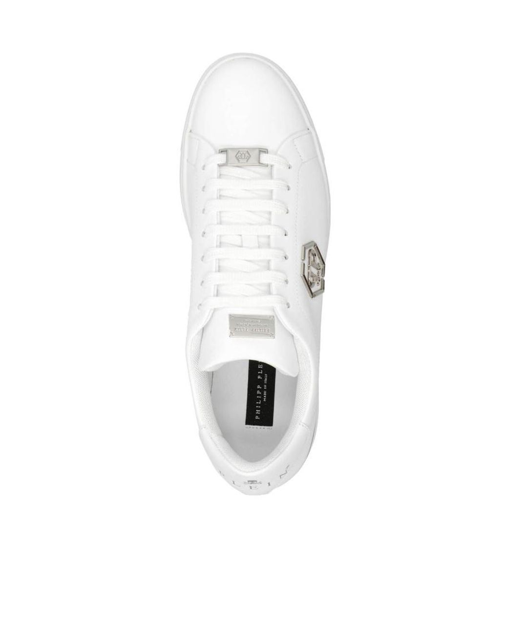 Philipp Plein White Hexagon Sneaker for men