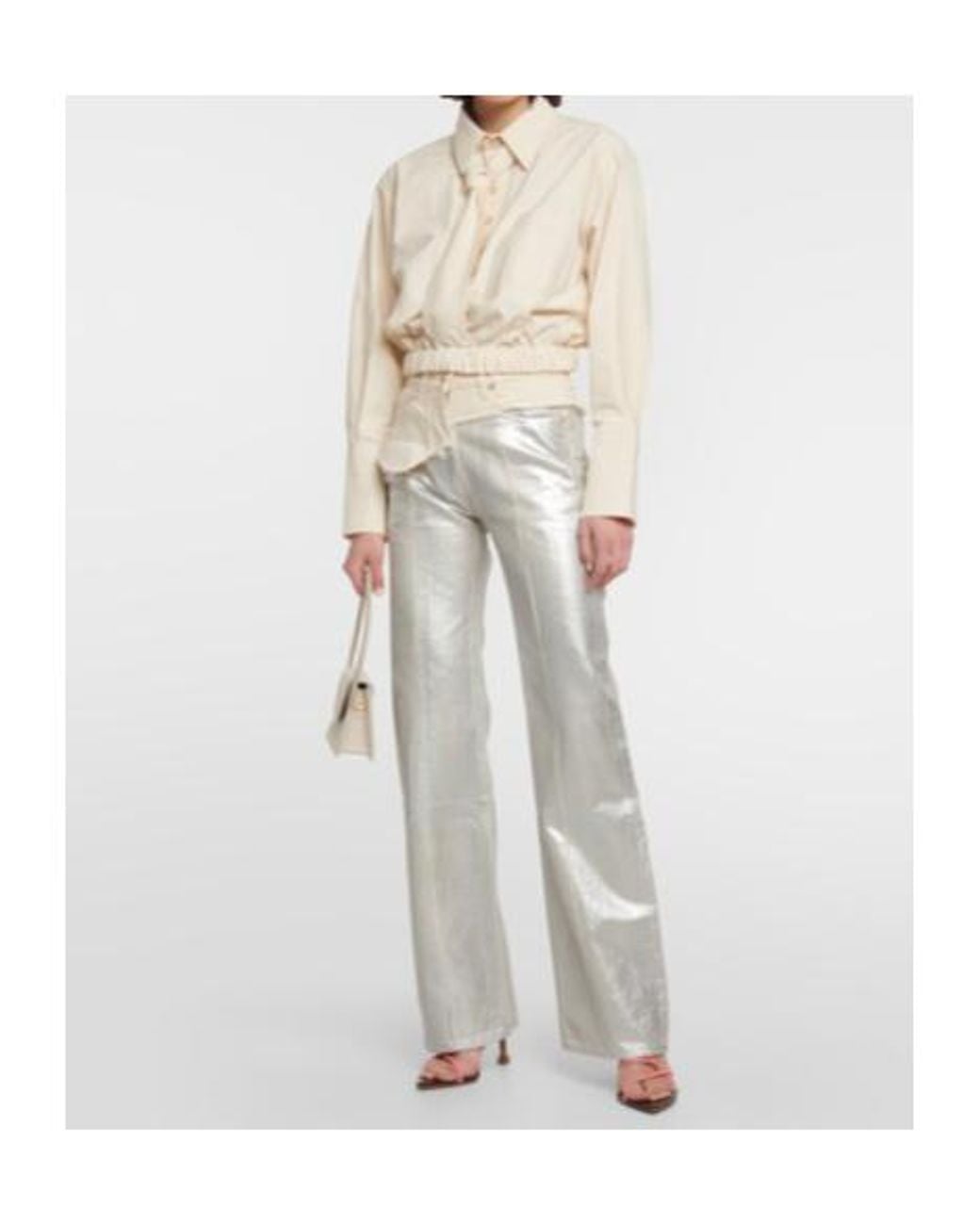 Jacquemus Metallic Les Sandales Pralu Hautes Pumps