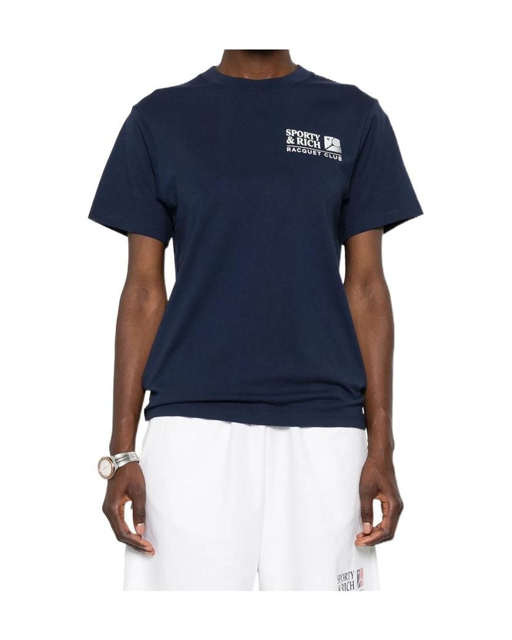 Sporty & Rich Blue Short-Sleeved T-Shirt