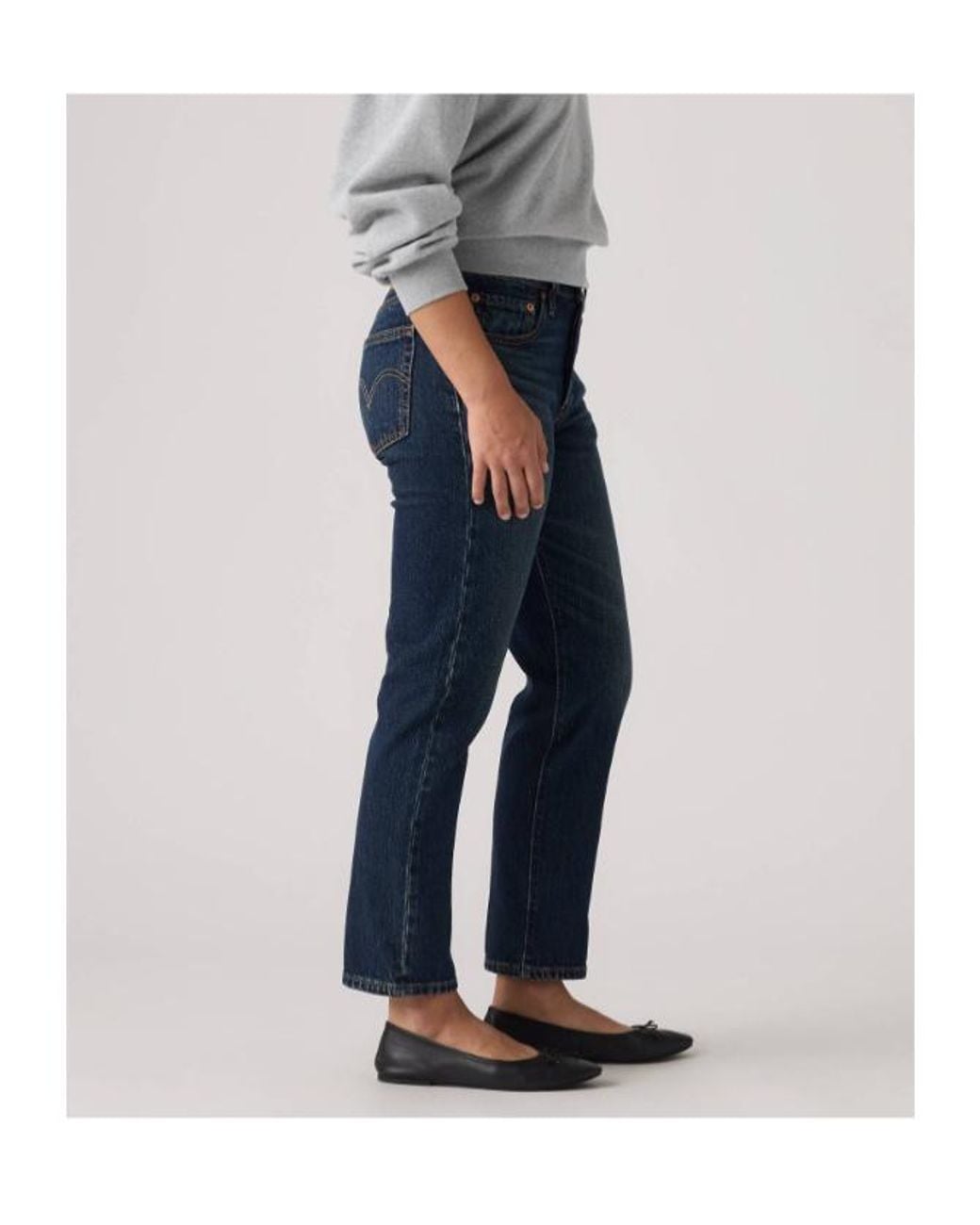 Levi's Blue 501 Crop Jeans
