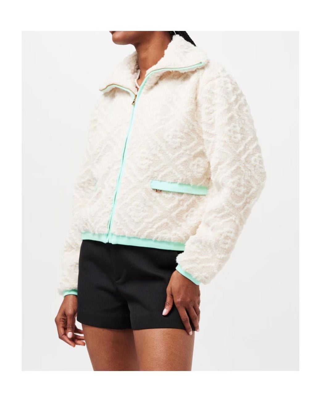 Casablanca White Alphabet Jacquard Casual Jacket