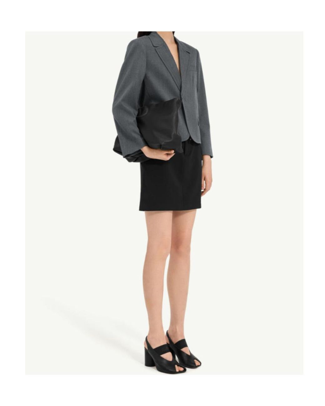 MM6 by Maison Margiela Black Long-Sleeved Tailored Blazer