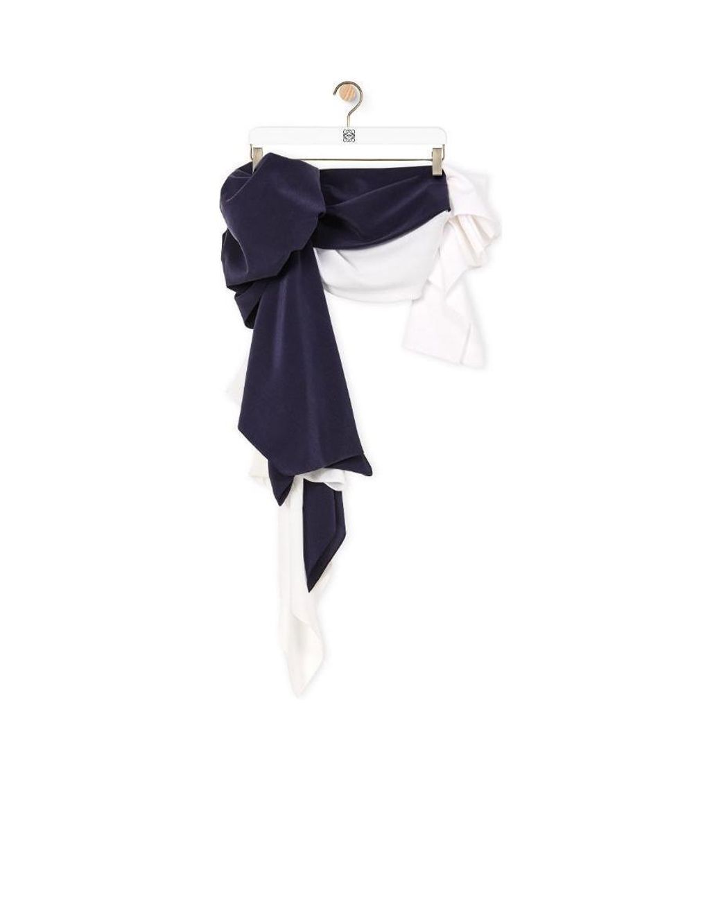 Loewe Blue Peplum Draped Belt