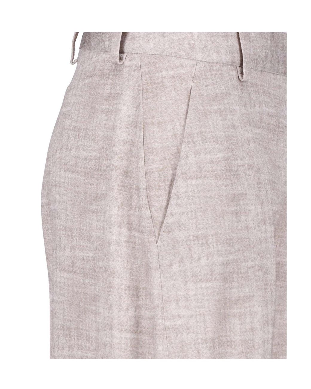 Ermanno Scervino Gray High-Rise Wide-Leg Pants