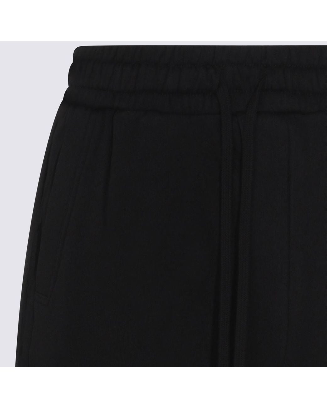 Thom Krom Black Drawstring Pocket Shorts for men