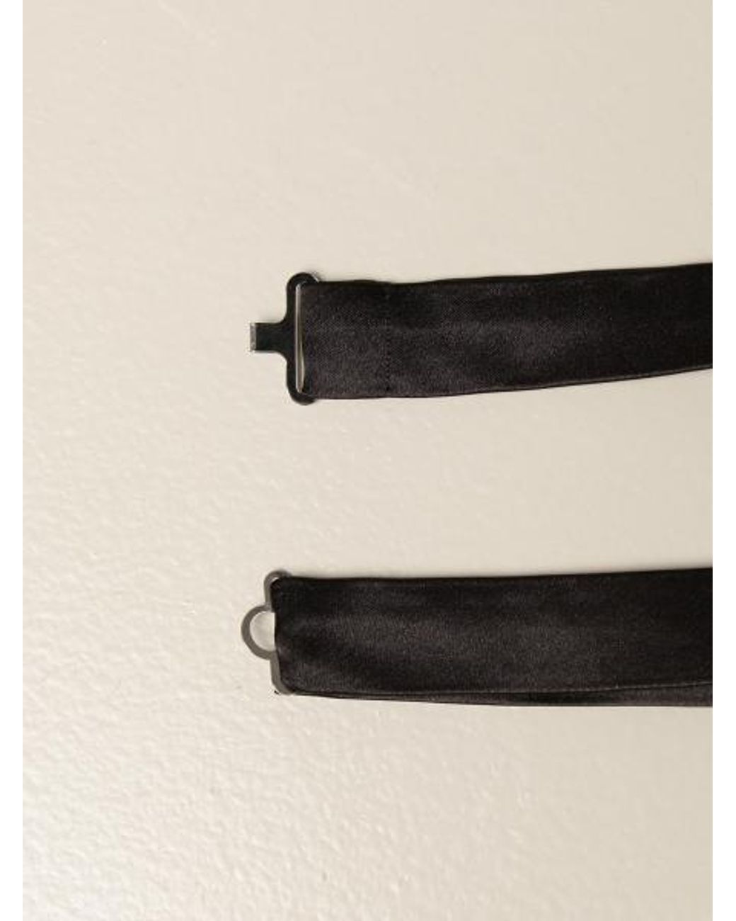Emporio Armani White Clip-Fastened Bow Tie for men
