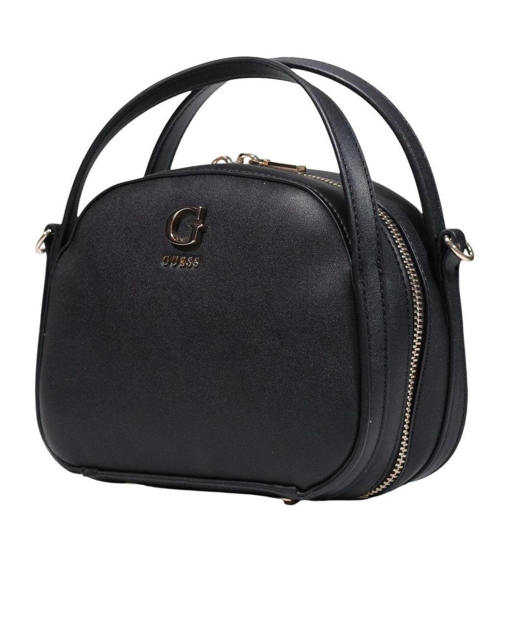 Guess Black Coleen Logo-Plaque Top-Handle Tote Bag